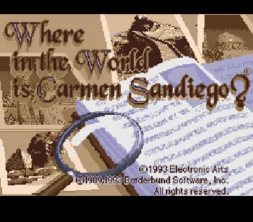 Where in the World Is Carmen Sandiego (USA) (En,Fr,De,Es,It) screen shot title